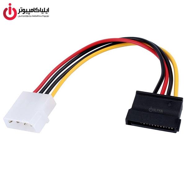 تبدیل برق پاور IDE Molex به SATA مادگی                                         Molex Power to SATA Female Adapter Cable